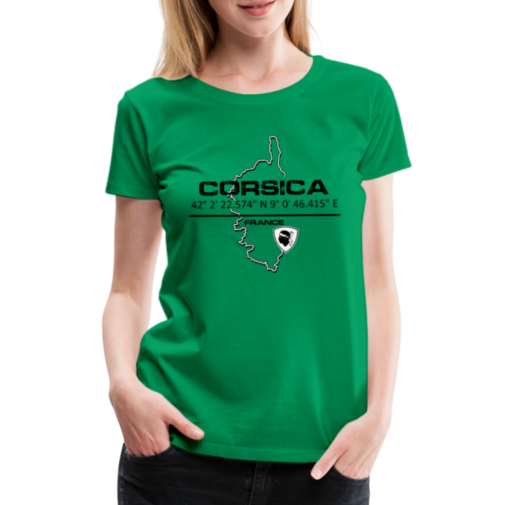 T-shirt Premium GPS Corsica - Ochju Ochju vert / S SPOD T-shirt Premium Femme T-shirt Premium GPS Corsica