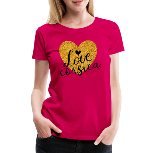 T-shirt Premium Love Corsica - Ochju Ochju rubis / S SPOD T-shirt Premium Femme T-shirt Premium Love Corsica