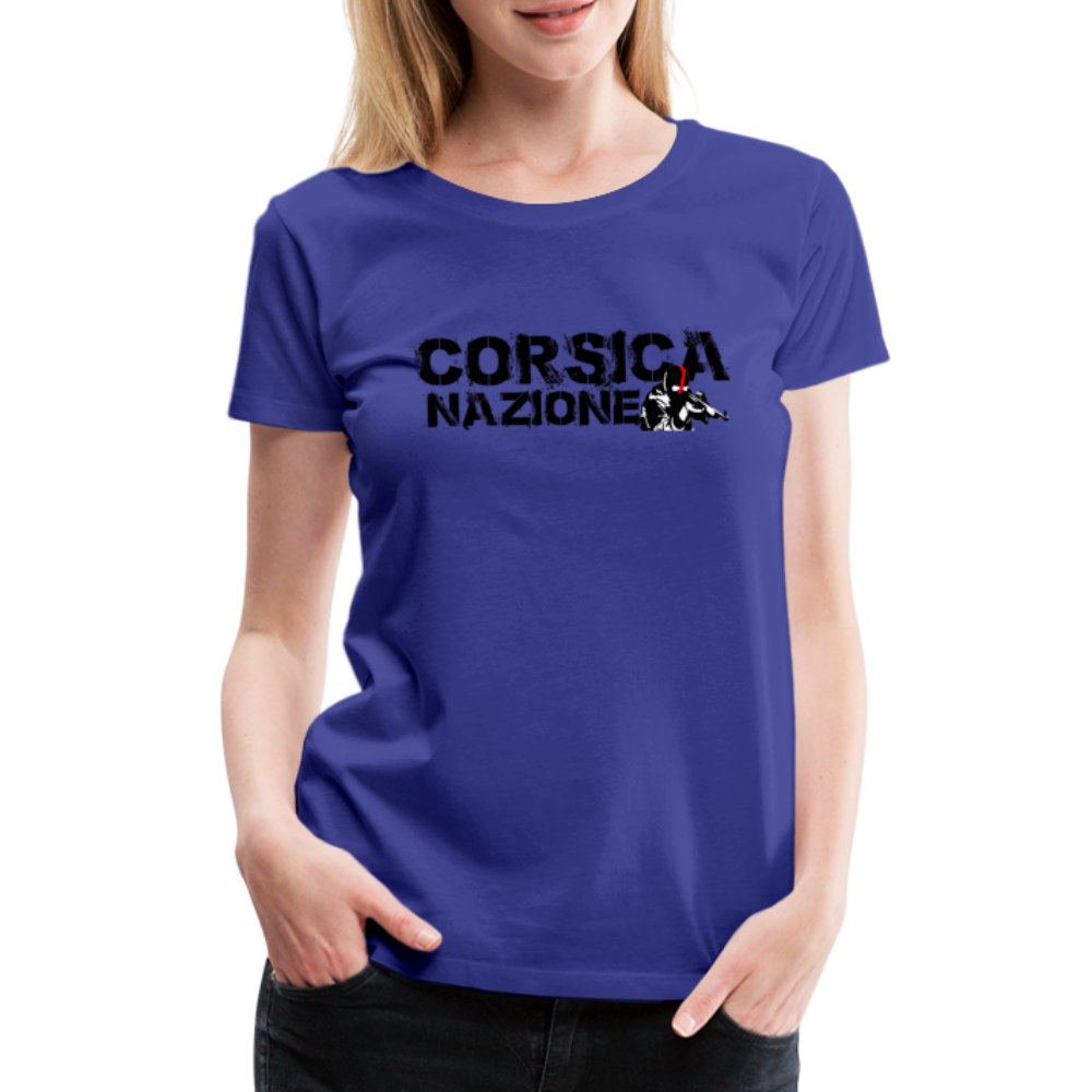 T-shirt Premium Corsica Nazione Ribellu - Ochju Ochju bleu roi / S SPOD T-shirt Premium Femme T-shirt Premium Corsica Nazione Ribellu