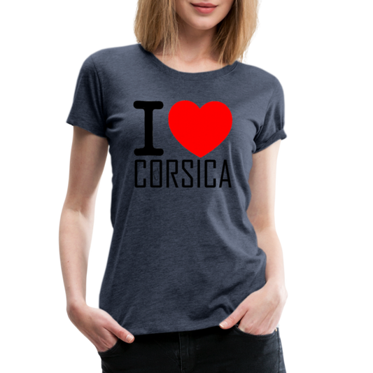 T-shirt Premium I Love Corsica - Ochju Ochju bleu chiné / S SPOD T-shirt Premium Femme T-shirt Premium I Love Corsica