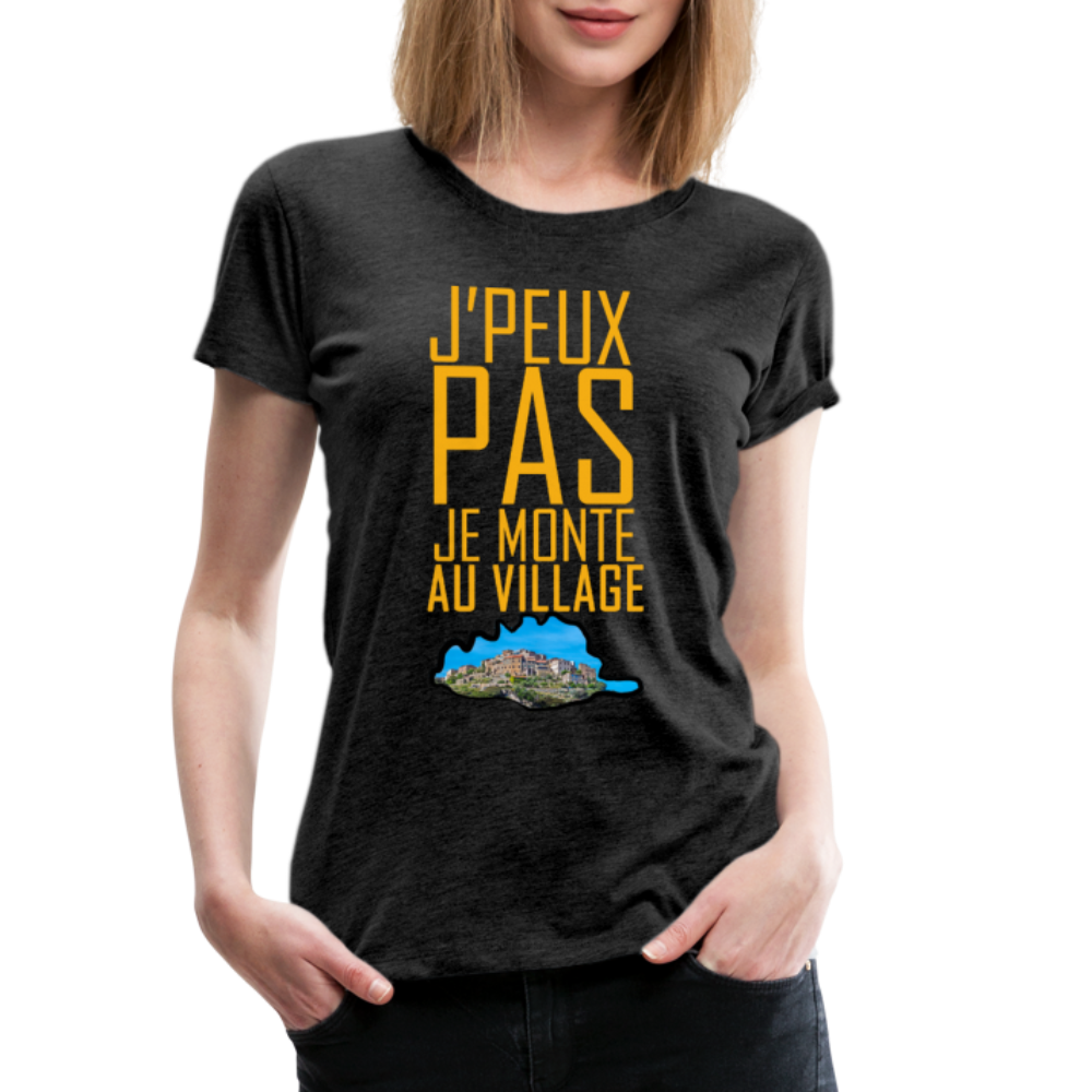 T-shirt Premium Je Monte au Village - Ochju Ochju charbon / S SPOD T-shirt Premium Femme T-shirt Premium Je Monte au Village