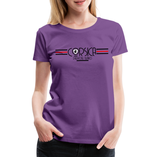 T-shirt Premium Corsica Paradise Island - Ochju Ochju violet / S SPOD T-shirt Premium Femme T-shirt Premium Corsica Paradise Island