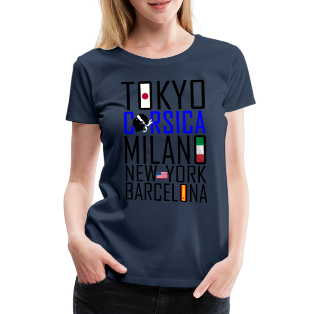 T-shirt Premium Tokyo, Corsica ... - Ochju Ochju bleu marine / S SPOD T-shirt Premium Femme T-shirt Premium Tokyo, Corsica ...