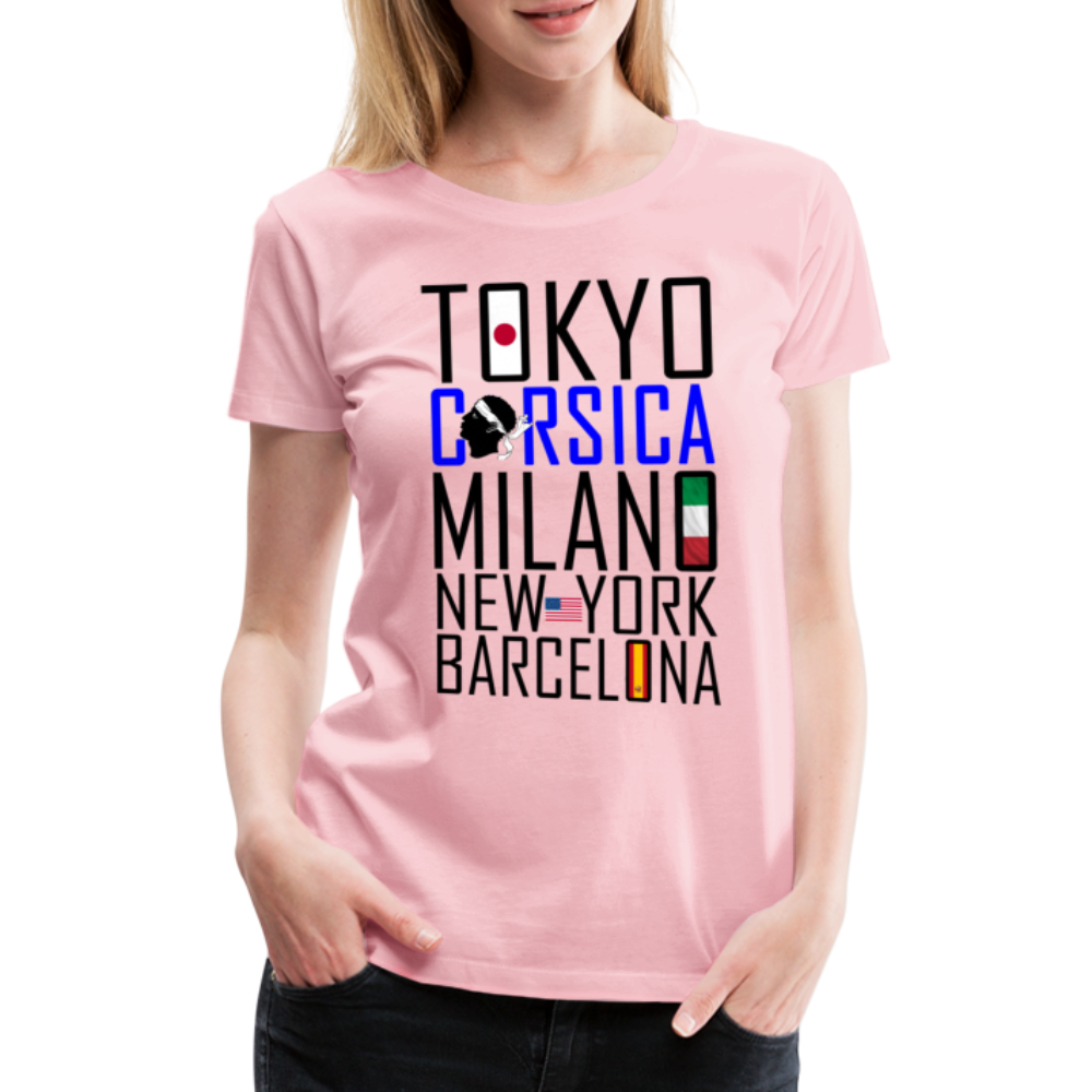 T-shirt Premium Tokyo, Corsica ... - Ochju Ochju rose liberty / S SPOD T-shirt Premium Femme T-shirt Premium Tokyo, Corsica ...