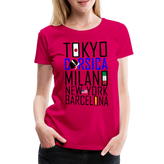 T-shirt Premium Tokyo, Corsica ... - Ochju Ochju rubis / S SPOD T-shirt Premium Femme T-shirt Premium Tokyo, Corsica ...