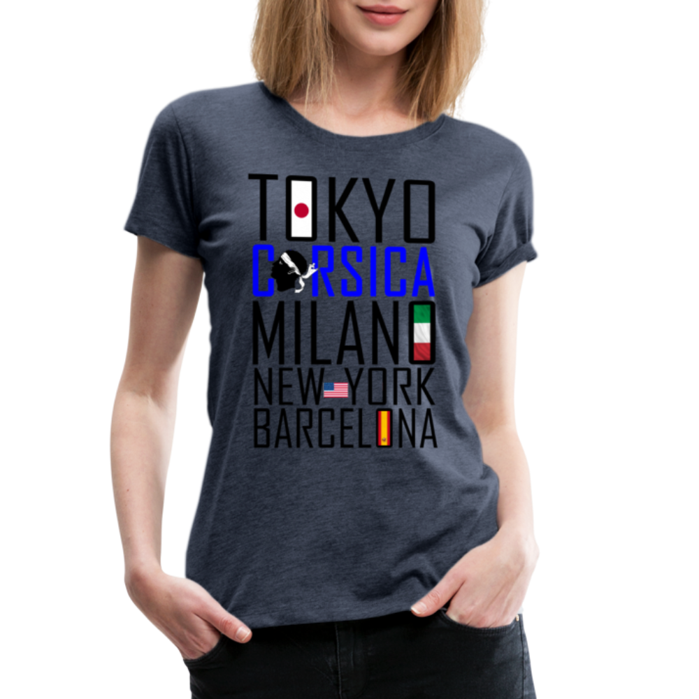 T-shirt Premium Tokyo, Corsica ... - Ochju Ochju bleu chiné / S SPOD T-shirt Premium Femme T-shirt Premium Tokyo, Corsica ...