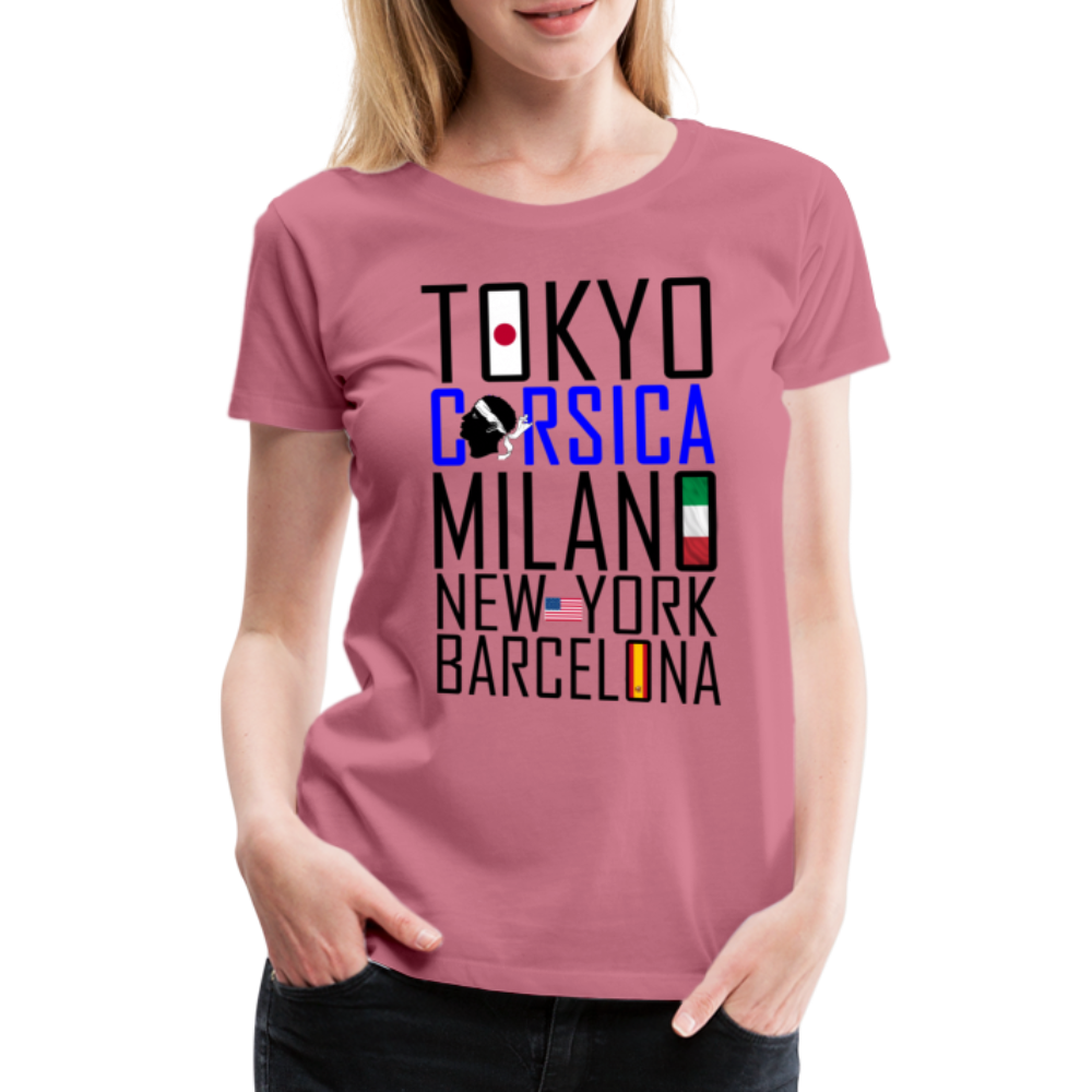 T-shirt Premium Tokyo, Corsica ... - Ochju Ochju mauve / S SPOD T-shirt Premium Femme T-shirt Premium Tokyo, Corsica ...