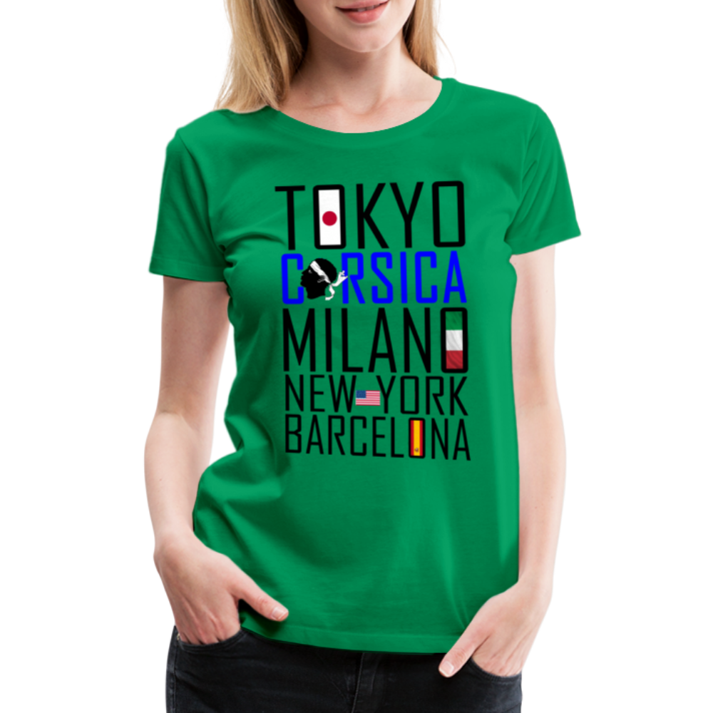 T-shirt Premium Tokyo, Corsica ... - Ochju Ochju vert / S SPOD T-shirt Premium Femme T-shirt Premium Tokyo, Corsica ...