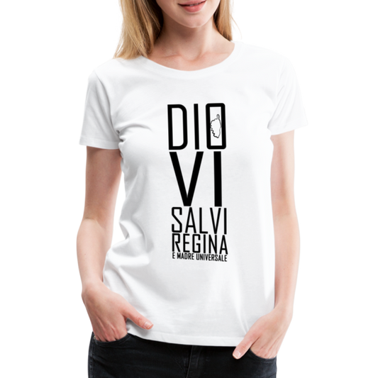 T-shirt Premium Dio Vi Salvi Regina - Ochju Ochju blanc / S SPOD T-shirt Premium Femme T-shirt Premium Dio Vi Salvi Regina