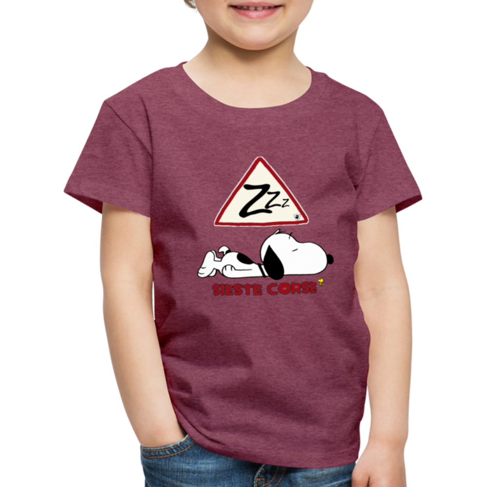 T-shirt Premium Enfant Sieste Corse - Ochju Ochju rouge bordeaux chiné / 98/104 (2 ans) SPOD T-shirt Premium Enfant T-shirt Premium Enfant Sieste Corse