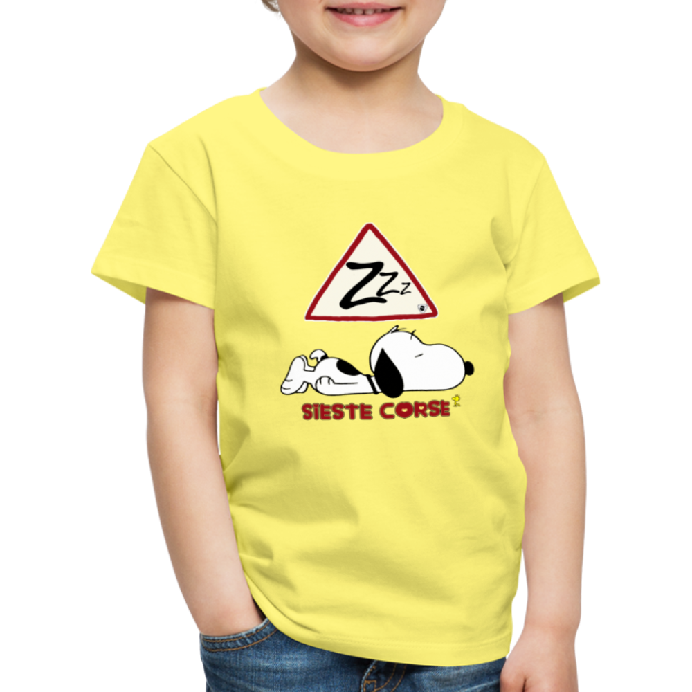 T-shirt Premium Enfant Sieste Corse - Ochju Ochju jaune / 98/104 (2 ans) SPOD T-shirt Premium Enfant T-shirt Premium Enfant Sieste Corse