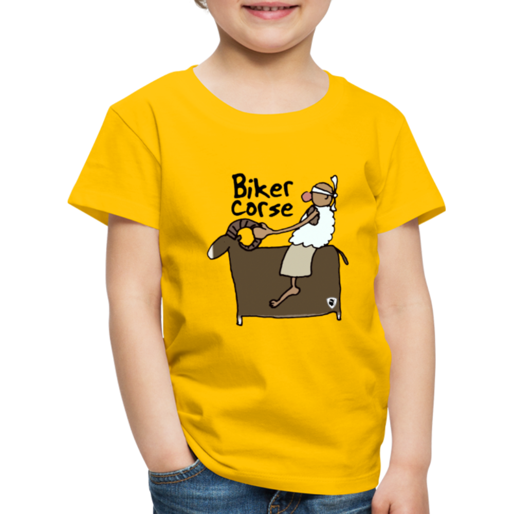 T-shirt Premium Enfant Biker Corsica - Ochju Ochju jaune soleil / 98/104 (2 ans) SPOD T-shirt Premium Enfant T-shirt Premium Enfant Biker Corsica