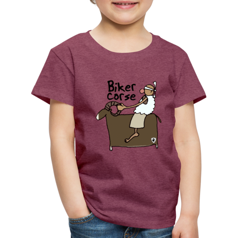 T-shirt Premium Enfant Biker Corsica - Ochju Ochju rouge bordeaux chiné / 98/104 (2 ans) SPOD T-shirt Premium Enfant T-shirt Premium Enfant Biker Corsica