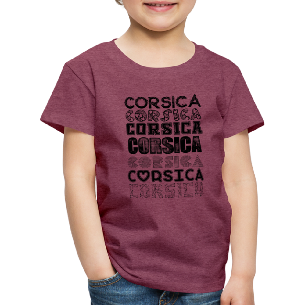 T-shirt Premium Enfant Corsica - Ochju Ochju rouge bordeaux chiné / 98/104 (2 ans) SPOD T-shirt Premium Enfant T-shirt Premium Enfant Corsica