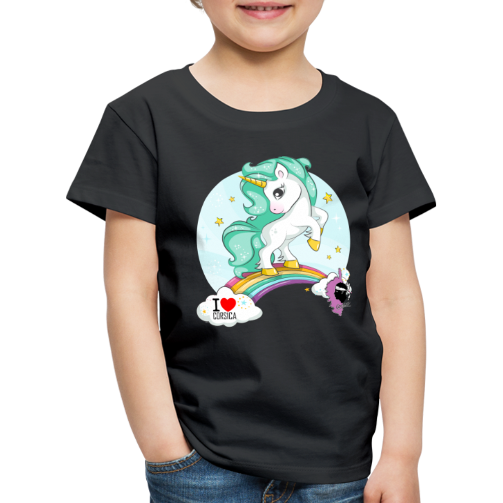 T-shirt Premium Enfant Licorne Corse - Ochju Ochju noir / 98/104 (2 ans) SPOD T-shirt Premium Enfant T-shirt Premium Enfant Licorne Corse