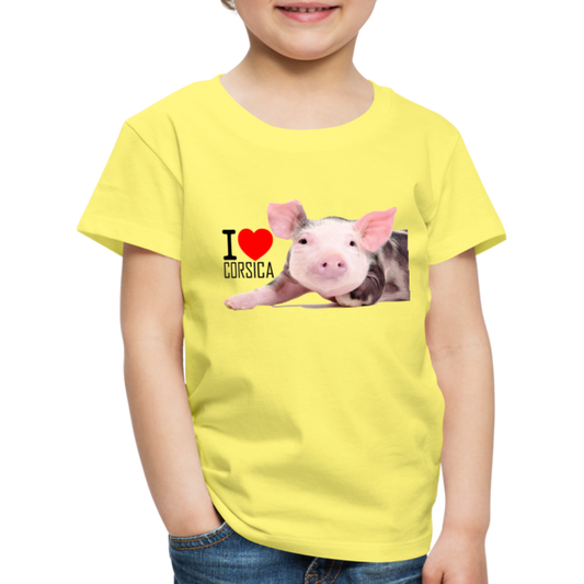 T-shirt Premium Enfant Cochon Corse - Ochju Ochju jaune / 98/104 (2 ans) SPOD T-shirt Premium Enfant T-shirt Premium Enfant Cochon Corse