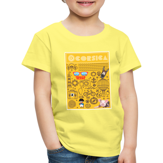 T-shirt Premium Enfant Corsica - Ochju Ochju jaune / 98/104 (2 ans) SPOD T-shirt Premium Enfant T-shirt Premium Enfant Corsica