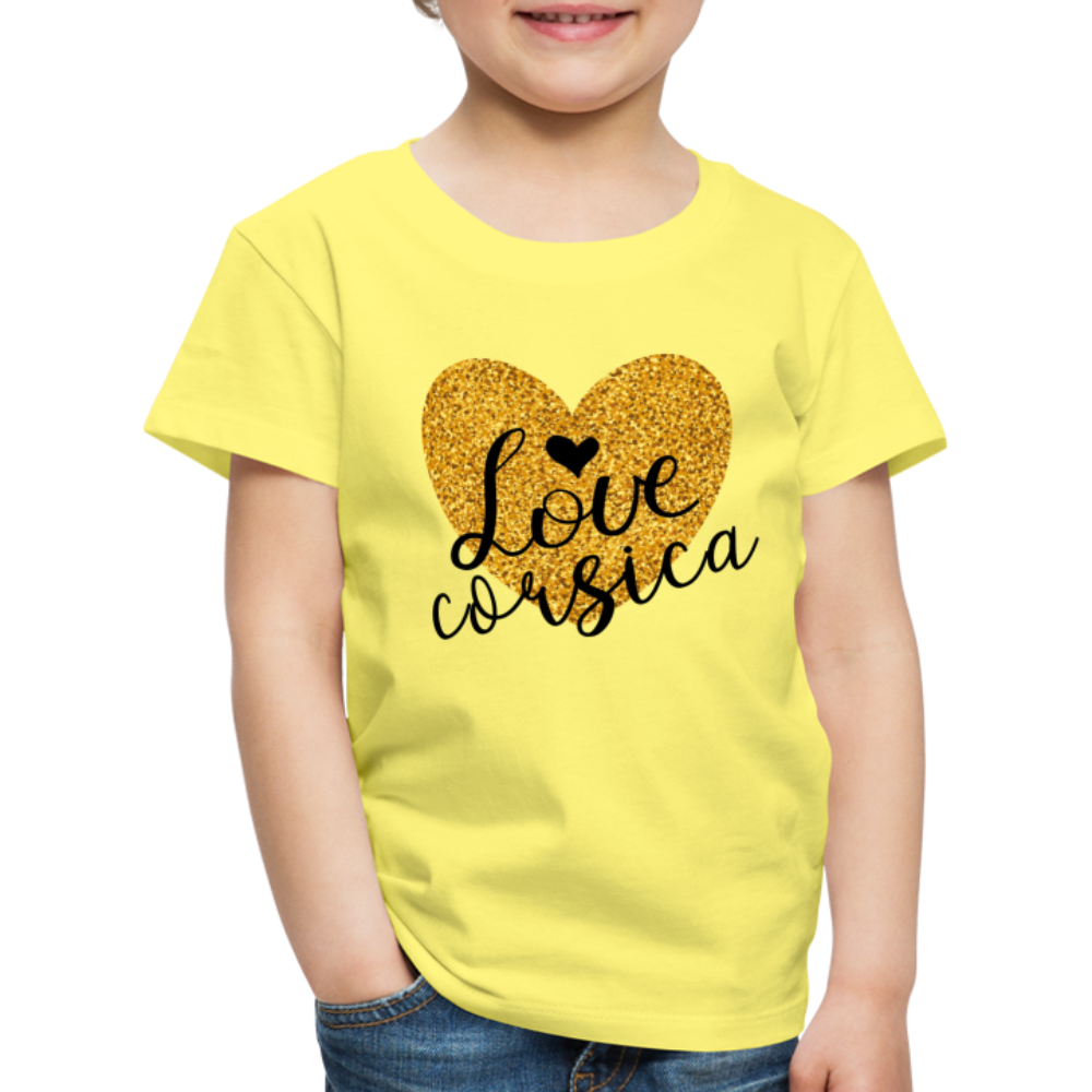 T-shirt Premium Enfant Love Corsica - Ochju Ochju jaune / 98/104 (2 ans) SPOD T-shirt Premium Enfant T-shirt Premium Enfant Love Corsica