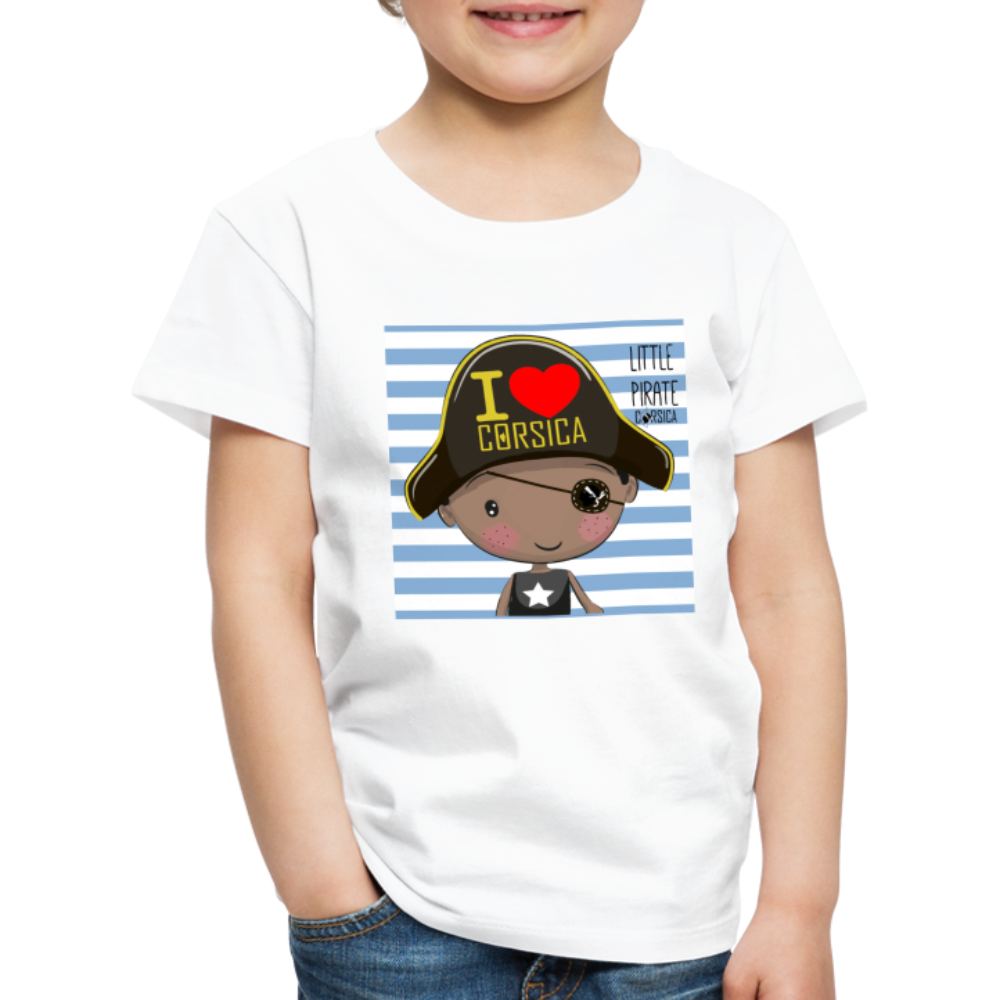 T-shirt Premium Enfant Pirate of Corsica - Ochju Ochju blanc / 98/104 (2 ans) SPOD T-shirt Premium Enfant T-shirt Premium Enfant Pirate of Corsica