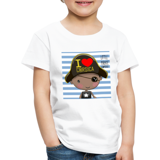 T-shirt Premium Enfant Pirate of Corsica - Ochju Ochju blanc / 98/104 (2 ans) SPOD T-shirt Premium Enfant T-shirt Premium Enfant Pirate of Corsica