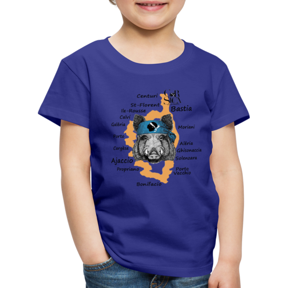 T-shirt Premium Enfant Sanglier Corse - Ochju Ochju bleu roi / 98/104 (2 ans) SPOD T-shirt Premium Enfant T-shirt Premium Enfant Sanglier Corse