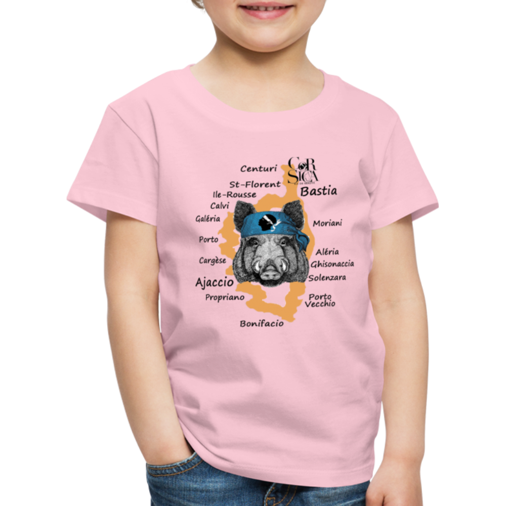 T-shirt Premium Enfant Sanglier Corse - Ochju Ochju rose liberty / 98/104 (2 ans) SPOD T-shirt Premium Enfant T-shirt Premium Enfant Sanglier Corse