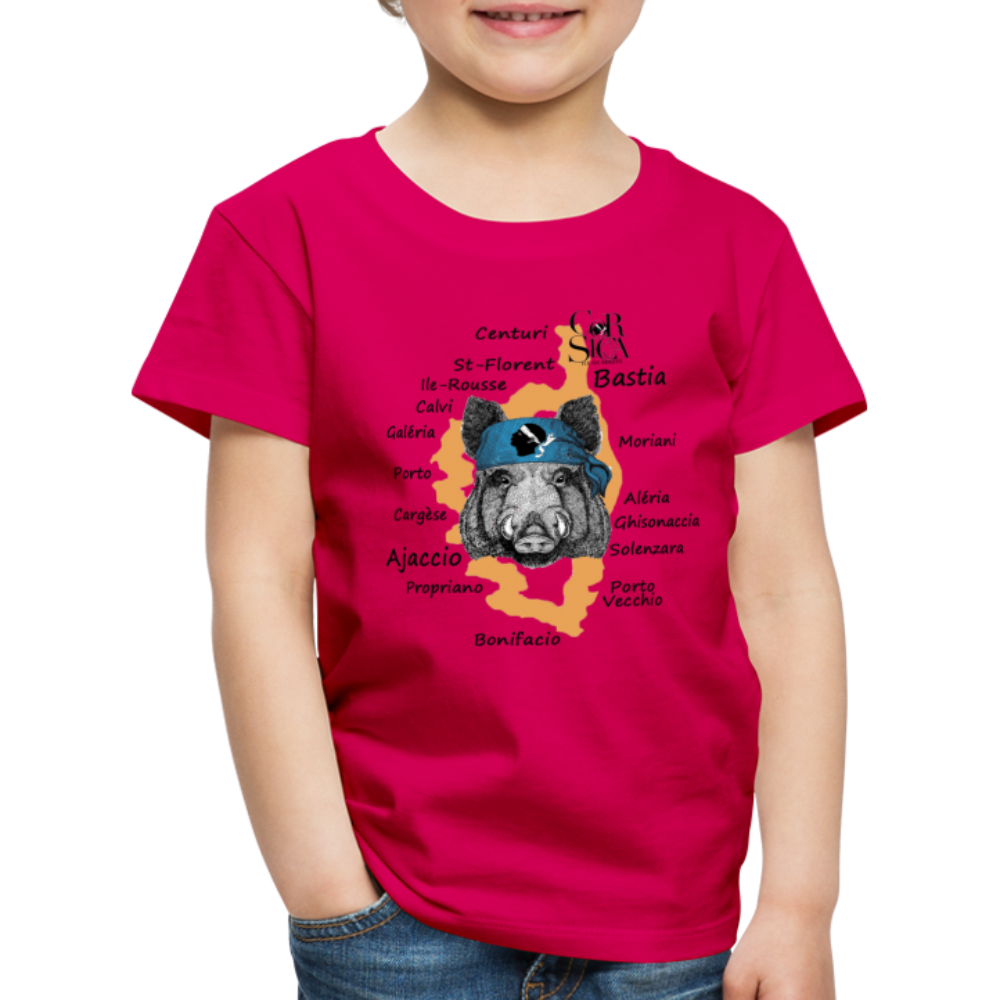 T-shirt Premium Enfant Sanglier Corse - Ochju Ochju rubis / 98/104 (2 ans) SPOD T-shirt Premium Enfant T-shirt Premium Enfant Sanglier Corse