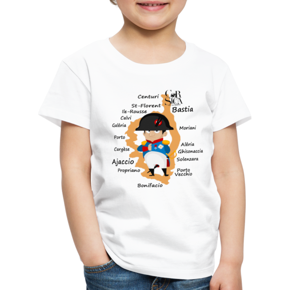 T-shirt Premium Enfant Napoléon Corsica - Ochju Ochju blanc / 98/104 (2 ans) SPOD T-shirt Premium Enfant T-shirt Premium Enfant Napoléon Corsica