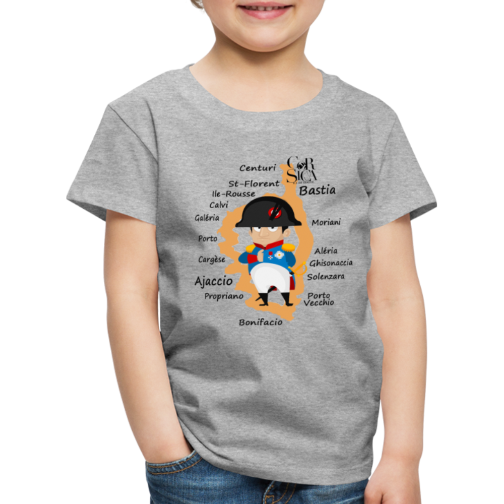 T-shirt Premium Enfant Napoléon Corsica - Ochju Ochju gris chiné / 98/104 (2 ans) SPOD T-shirt Premium Enfant T-shirt Premium Enfant Napoléon Corsica