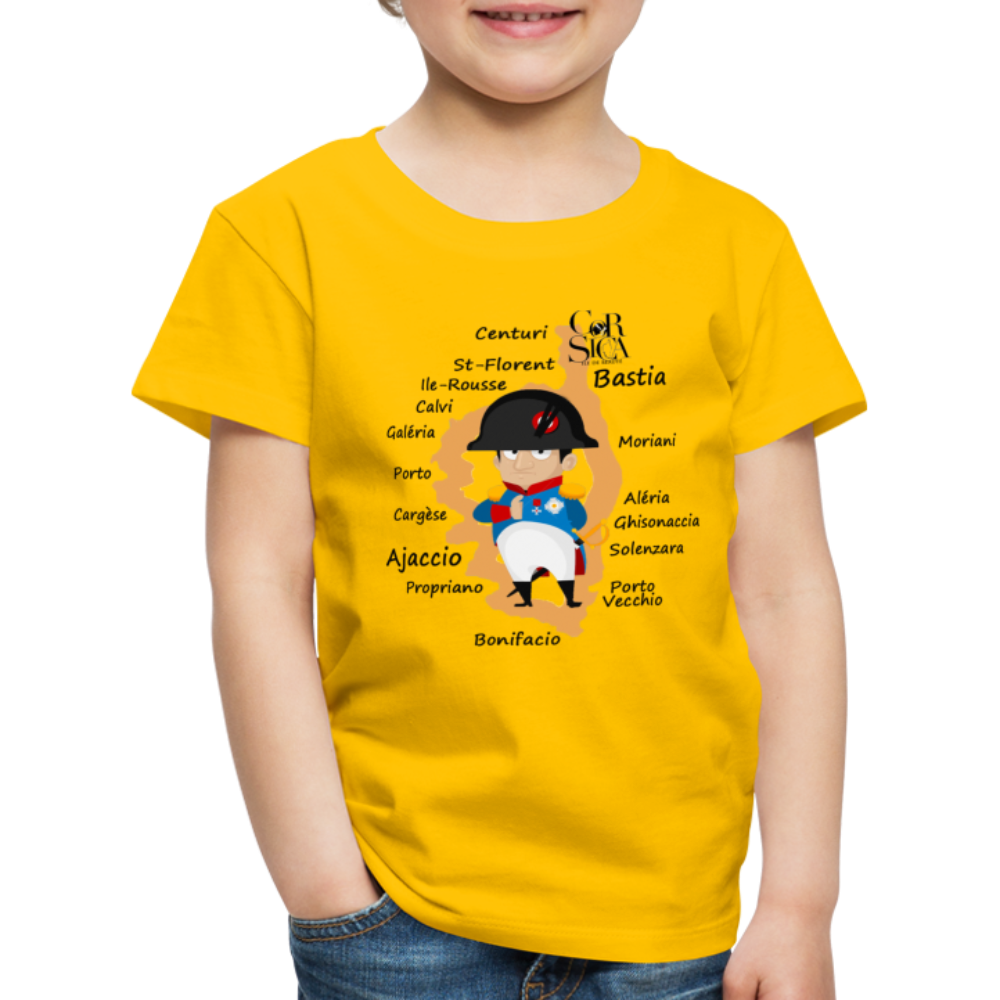 T-shirt Premium Enfant Napoléon Corsica - Ochju Ochju jaune soleil / 98/104 (2 ans) SPOD T-shirt Premium Enfant T-shirt Premium Enfant Napoléon Corsica