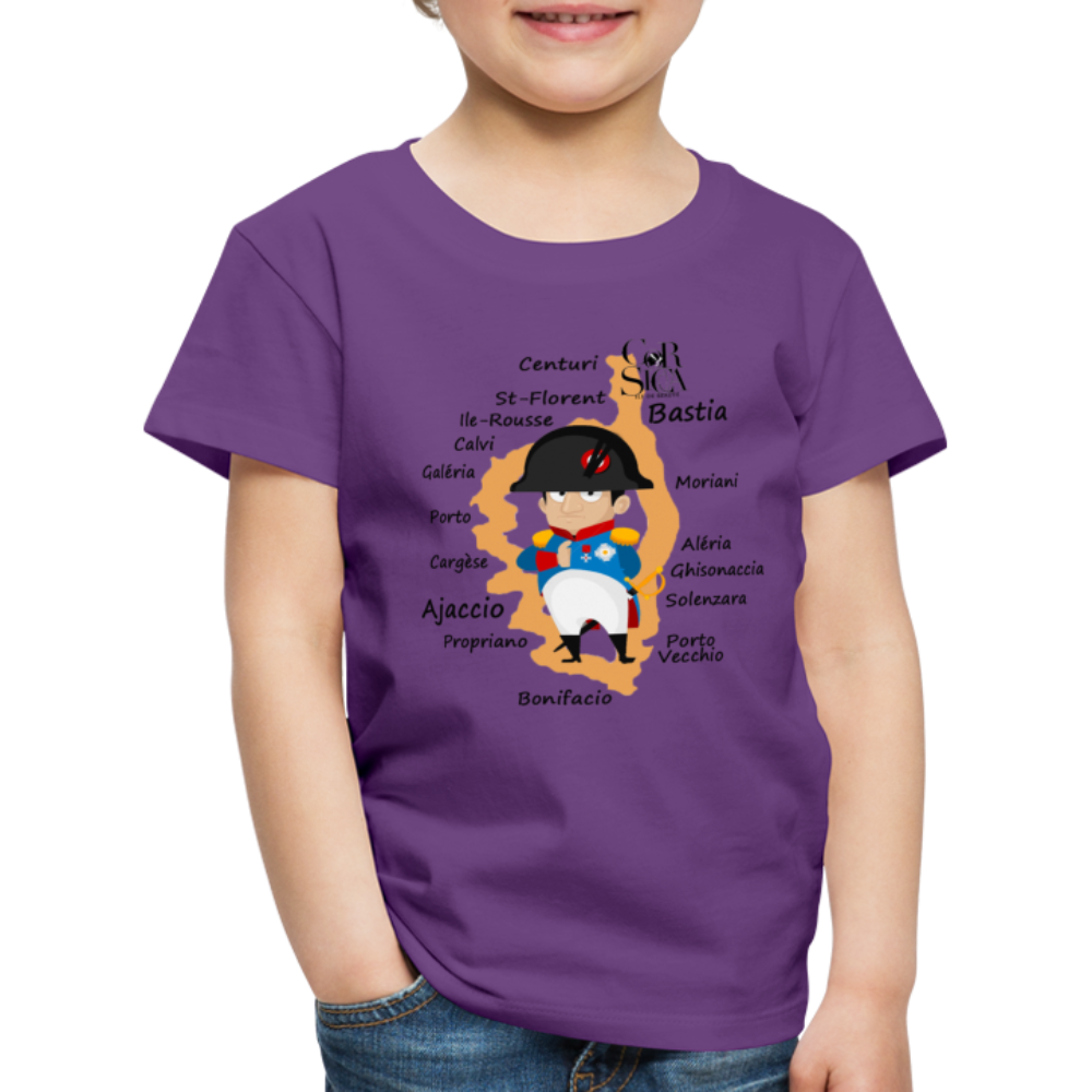 T-shirt Premium Enfant Napoléon Corsica - Ochju Ochju violet / 98/104 (2 ans) SPOD T-shirt Premium Enfant T-shirt Premium Enfant Napoléon Corsica