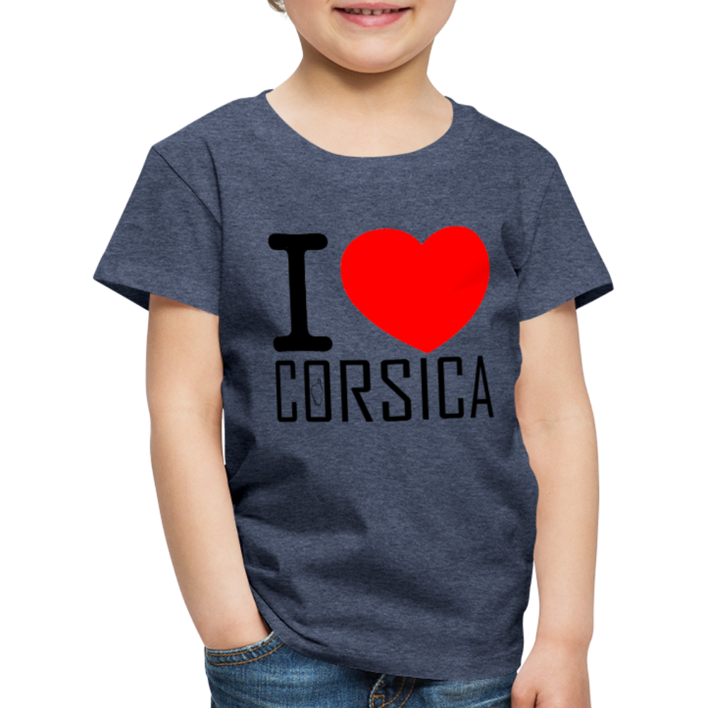 T-shirt Premium Enfant i Love Corsica - Ochju Ochju bleu chiné / 98/104 (2 ans) SPOD T-shirt Premium Enfant T-shirt Premium Enfant i Love Corsica