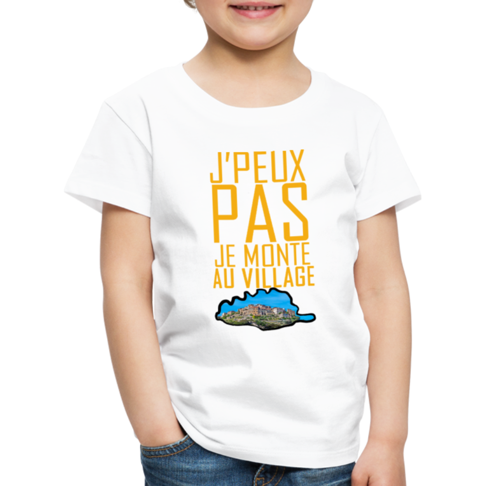 T-shirt Premium Enfant Je Monte au Village - Ochju Ochju blanc / 98/104 (2 ans) SPOD T-shirt Premium Enfant T-shirt Premium Enfant Je Monte au Village