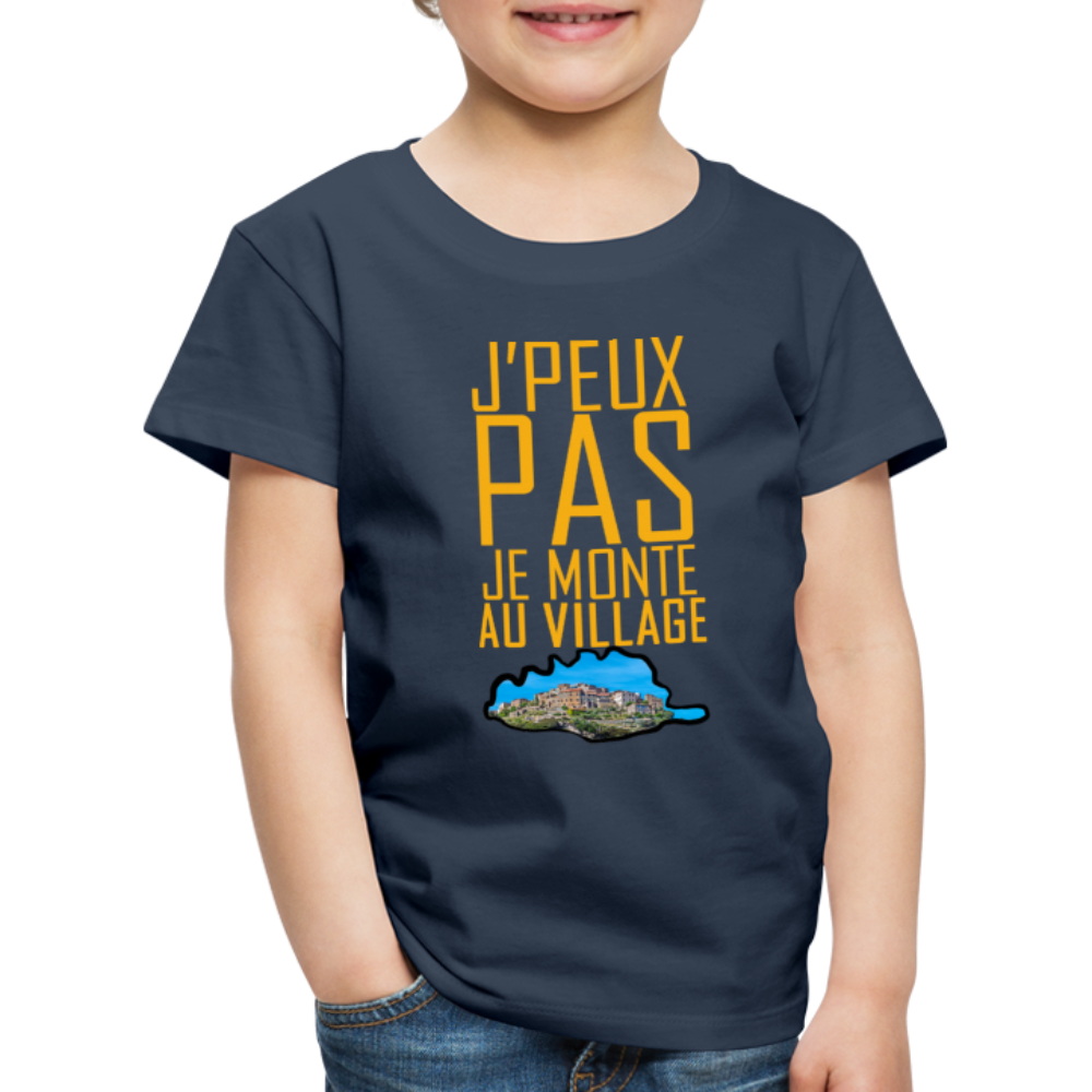 T-shirt Premium Enfant Je Monte au Village - Ochju Ochju bleu marine / 98/104 (2 ans) SPOD T-shirt Premium Enfant T-shirt Premium Enfant Je Monte au Village