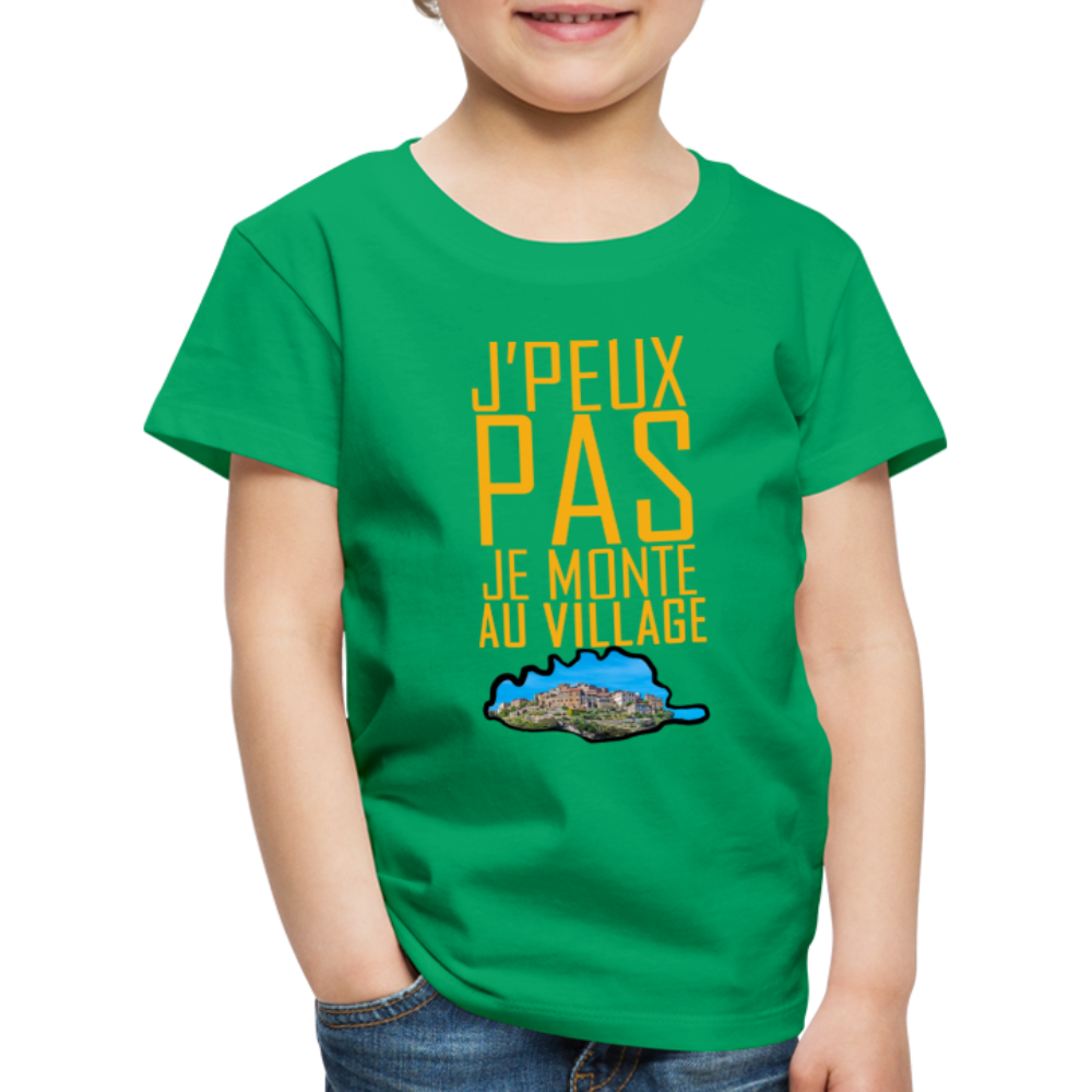 T-shirt Premium Enfant Je Monte au Village - Ochju Ochju vert / 98/104 (2 ans) SPOD T-shirt Premium Enfant T-shirt Premium Enfant Je Monte au Village