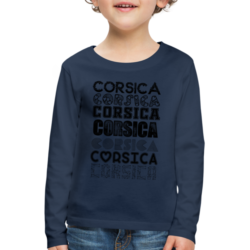 T-shirt ML Enfant Corsica - Ochju Ochju bleu marine / 98/104 (2 ans) SPOD T-shirt manches longues Premium Enfant T-shirt ML Enfant Corsica