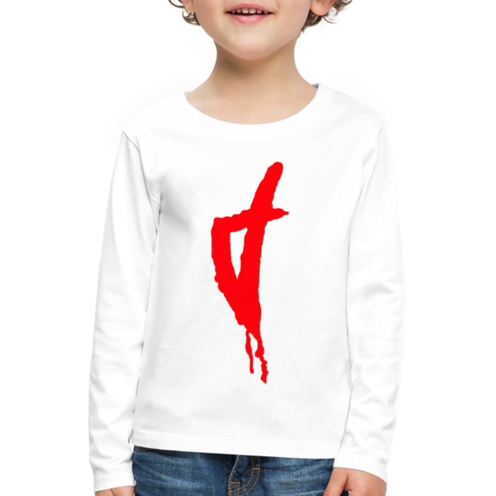 T-shirt ML Enfant Corse Rouge - Ochju Ochju blanc / 98/104 (2 ans) SPOD T-shirt manches longues Premium Enfant T-shirt ML Enfant Corse Rouge