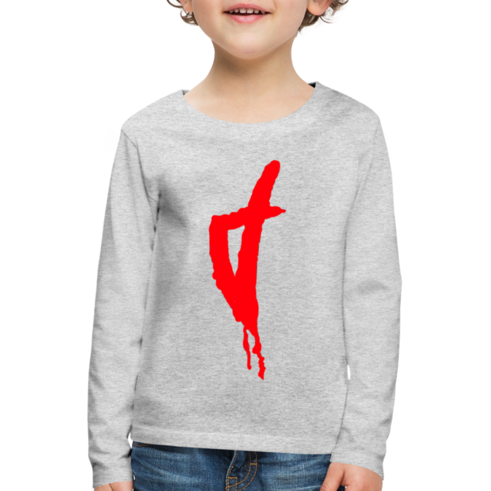 T-shirt ML Enfant Corse Rouge - Ochju Ochju gris chiné / 98/104 (2 ans) SPOD T-shirt manches longues Premium Enfant T-shirt ML Enfant Corse Rouge