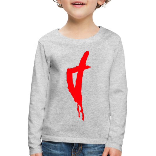 T-shirt ML Enfant Corse Rouge - Ochju Ochju gris chiné / 98/104 (2 ans) SPOD T-shirt manches longues Premium Enfant T-shirt ML Enfant Corse Rouge