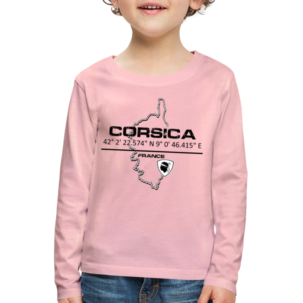 T-shirt ML Enfant GPS Corsica - Ochju Ochju rose liberty / 98/104 (2 ans) SPOD T-shirt manches longues Premium Enfant T-shirt ML Enfant GPS Corsica