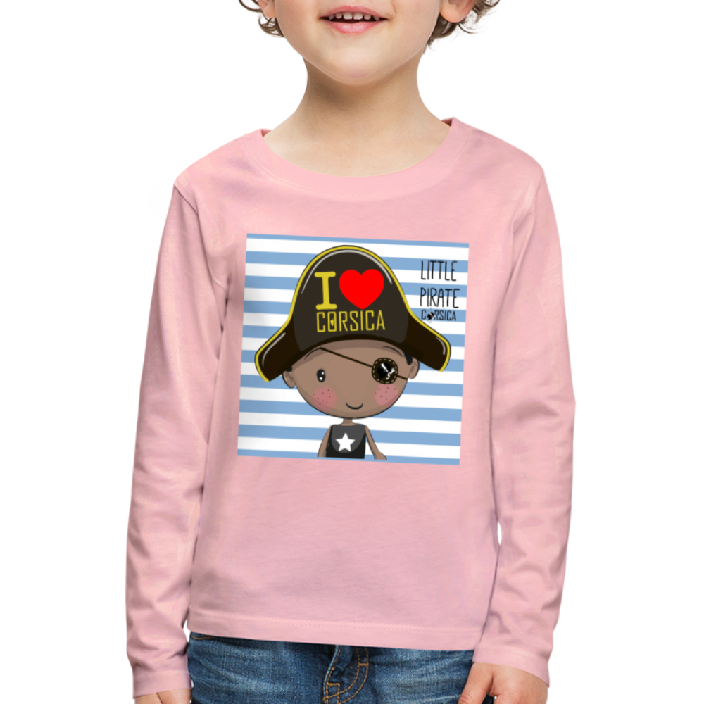 T-shirt ML Enfant Pirate of Corsica - Ochju Ochju rose liberty / 98/104 (2 ans) SPOD T-shirt manches longues Premium Enfant T-shirt ML Enfant Pirate of Corsica