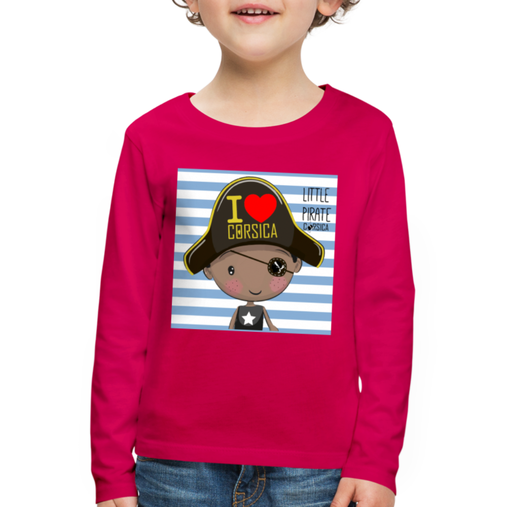 T-shirt ML Enfant Pirate of Corsica - Ochju Ochju rubis / 98/104 (2 ans) SPOD T-shirt manches longues Premium Enfant T-shirt ML Enfant Pirate of Corsica