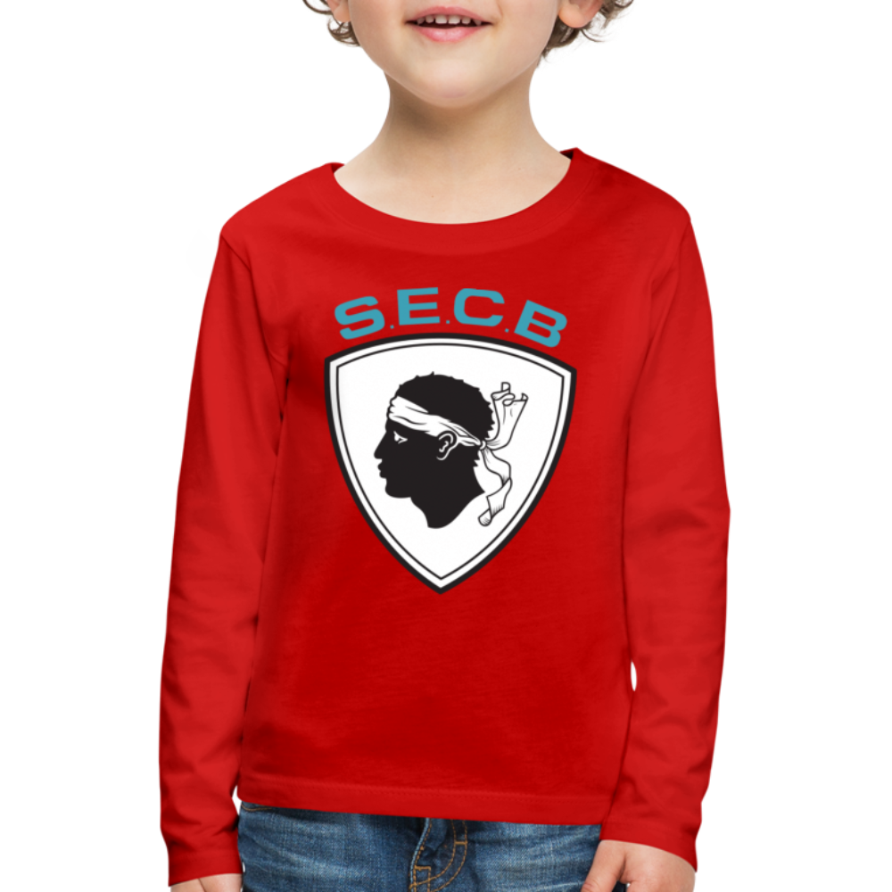 T-shirt ML Enfant SEC Bastia - Ochju Ochju rouge / 98/104 (2 ans) SPOD T-shirt manches longues Premium Enfant T-shirt ML Enfant SEC Bastia