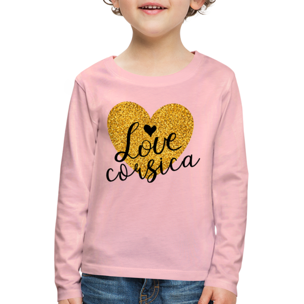 T-shirt ML Enfant Love Corsica - Ochju Ochju rose liberty / 98/104 (2 ans) SPOD T-shirt manches longues Premium Enfant T-shirt ML Enfant Love Corsica