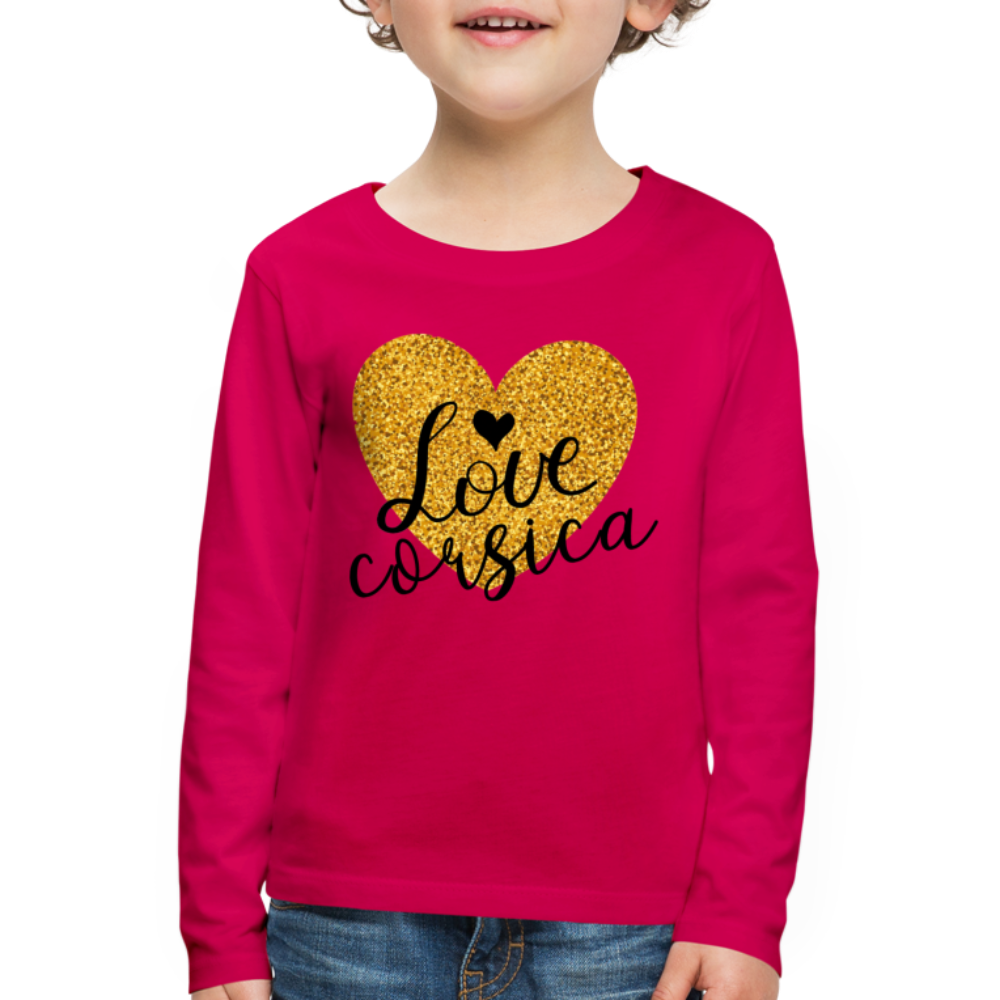 T-shirt ML Enfant Love Corsica - Ochju Ochju rubis / 98/104 (2 ans) SPOD T-shirt manches longues Premium Enfant T-shirt ML Enfant Love Corsica