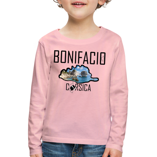 T-shirt ML Enfant Bonifacio Corsica - Ochju Ochju rose liberty / 98/104 (2 ans) SPOD T-shirt manches longues Premium Enfant T-shirt ML Enfant Bonifacio Corsica
