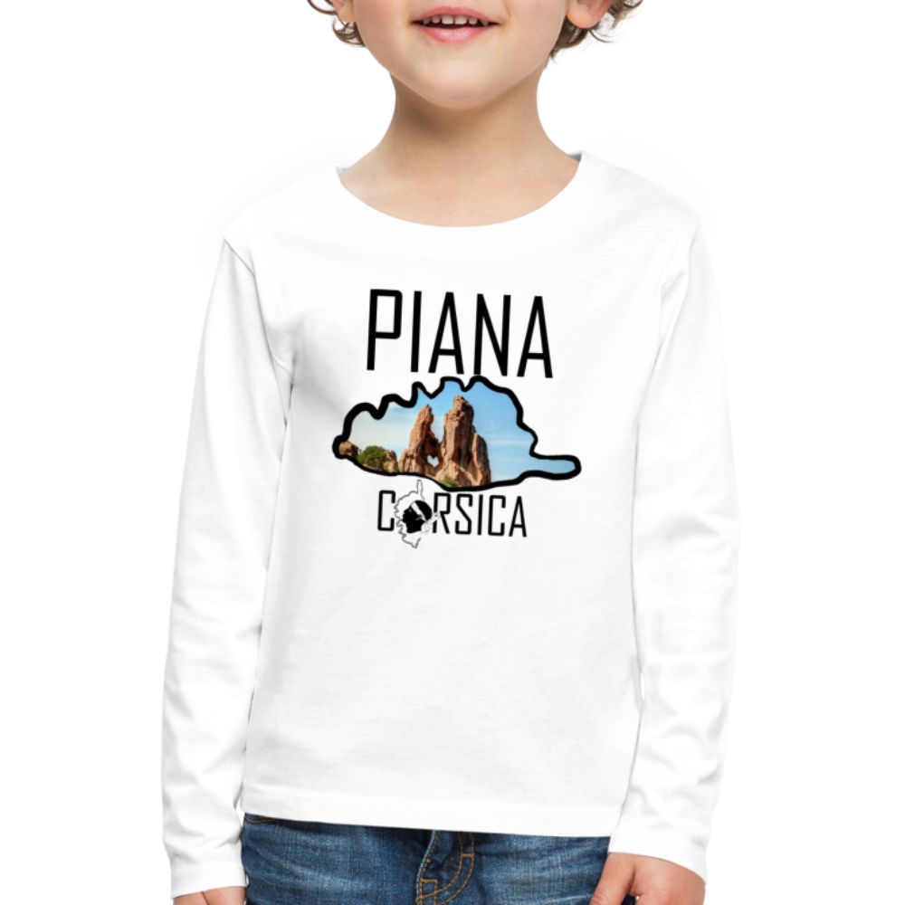 T-shirt ML Enfant Piana Corsica - Ochju Ochju blanc / 98/104 (2 ans) SPOD T-shirt manches longues Premium Enfant T-shirt ML Enfant Piana Corsica