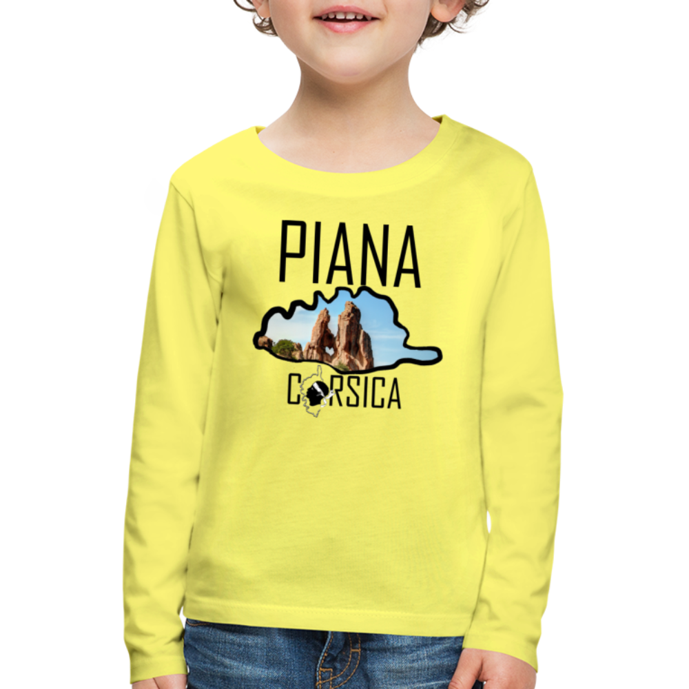 T-shirt ML Enfant Piana Corsica - Ochju Ochju jaune / 98/104 (2 ans) SPOD T-shirt manches longues Premium Enfant T-shirt ML Enfant Piana Corsica