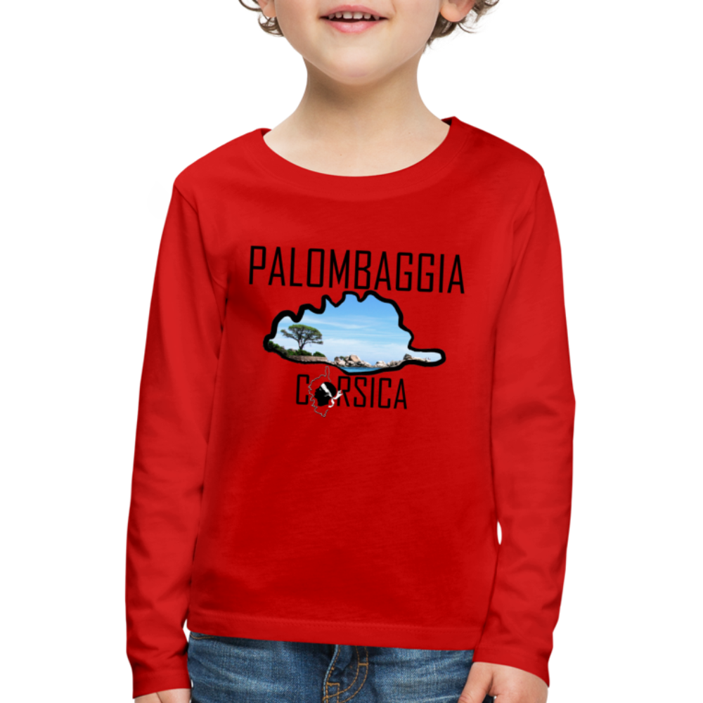 T-shirt ML Enfant Palombaggia Corsica - Ochju Ochju rouge / 98/104 (2 ans) SPOD T-shirt manches longues Premium Enfant T-shirt ML Enfant Palombaggia Corsica
