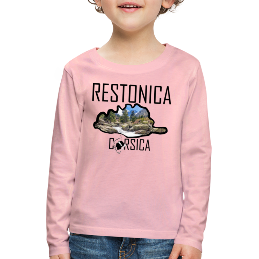 T-shirt ML Enfant La Restonica Corsica - Ochju Ochju rose liberty / 98/104 (2 ans) SPOD T-shirt manches longues Premium Enfant T-shirt ML Enfant La Restonica Corsica